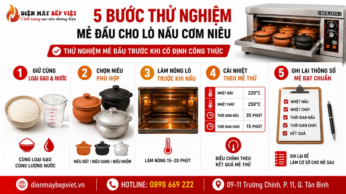Cách giữ cơm niêu ngon khi chuyển từ than sang lò nấu cơm niêu