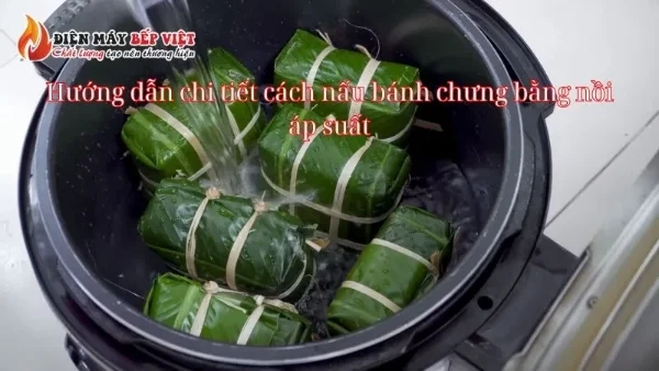 Cách luộc bánh chưng bằng nồi áp suất đơn giản, thơm ngon