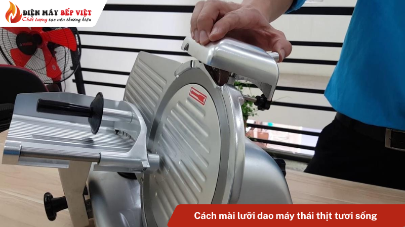 Cách mài lưỡi dao máy thái thịt tươi sống hiệu quả