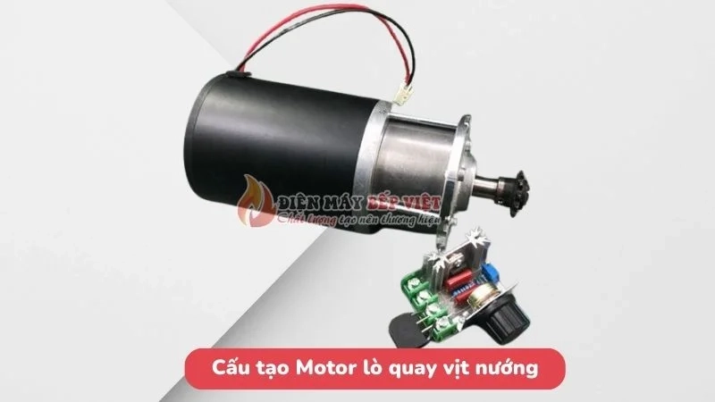 Cấu tạo motor lò quay vịt nướng bền bỉ