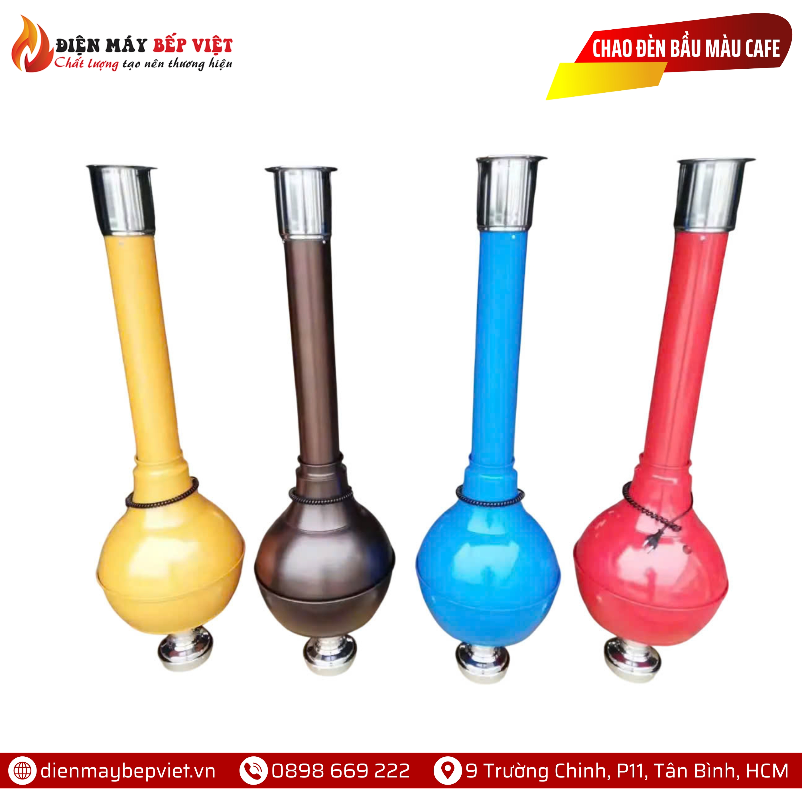 Chao Đèn Dạng Bầu Màu Đỏ