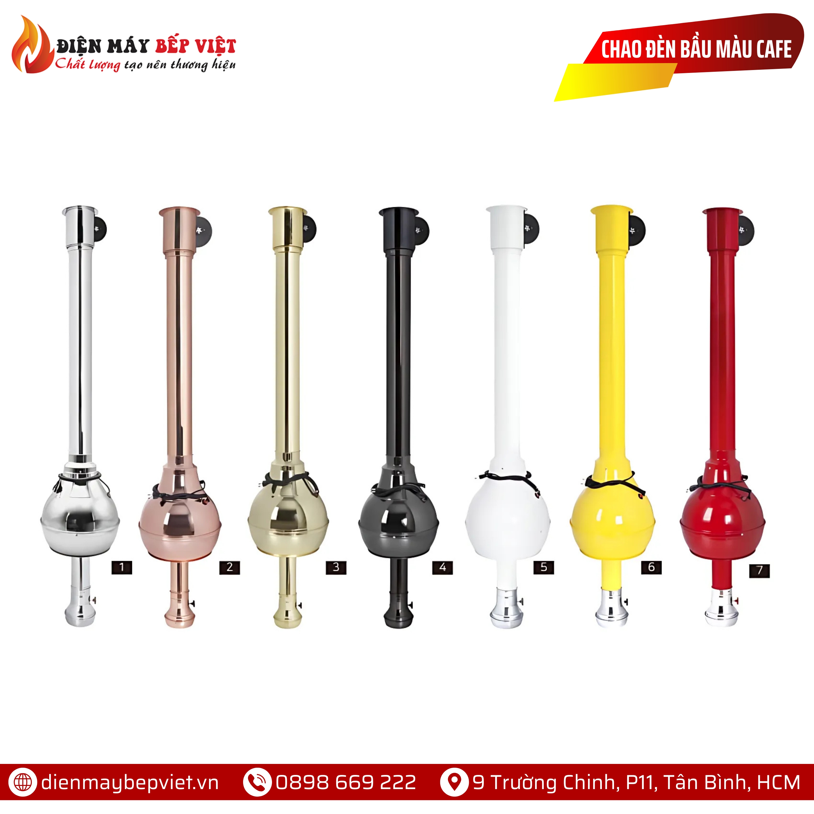 Chao Đèn Dạng Bầu Màu Đỏ
