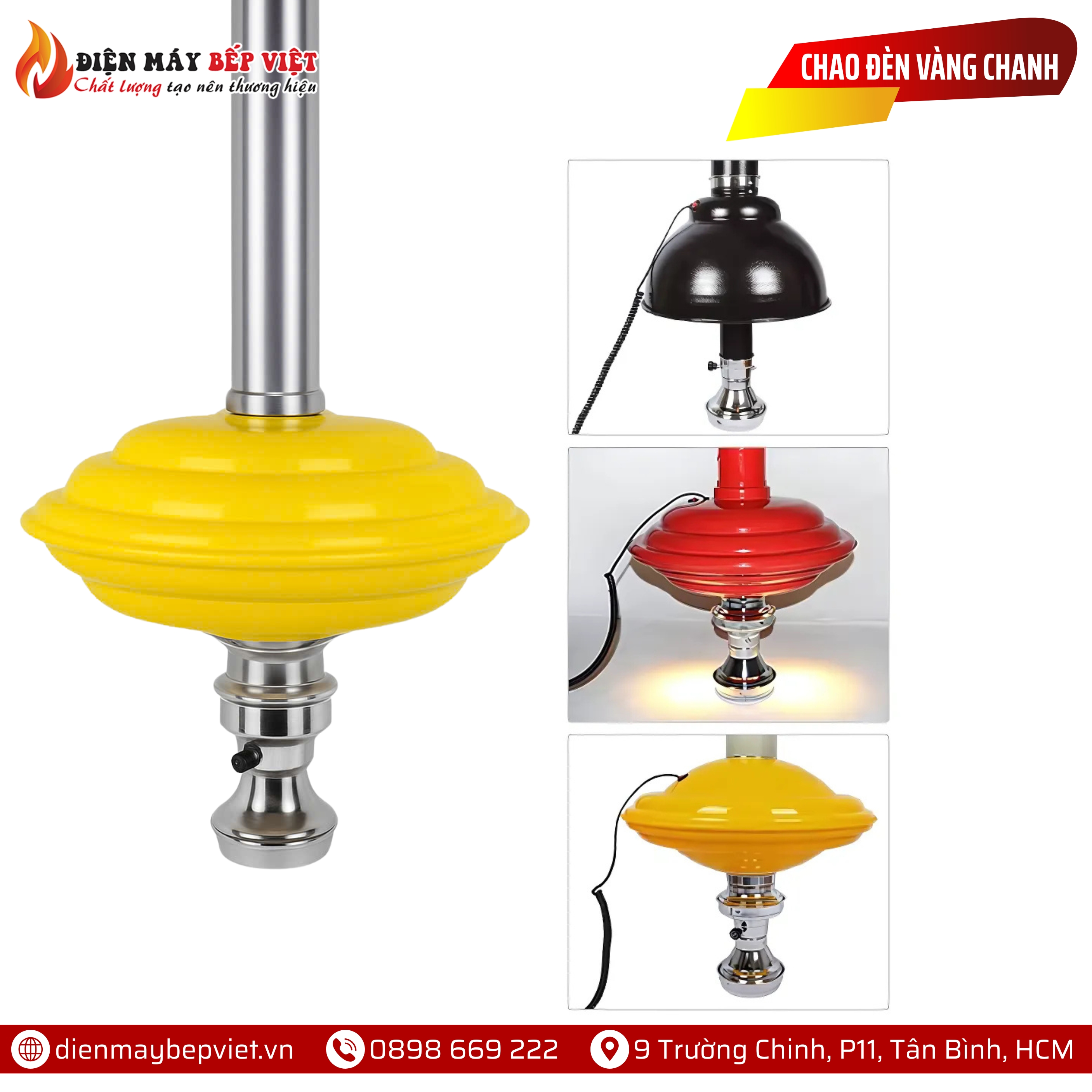 Chao Đèn Dạng Đĩa Màu Vàng Chanh