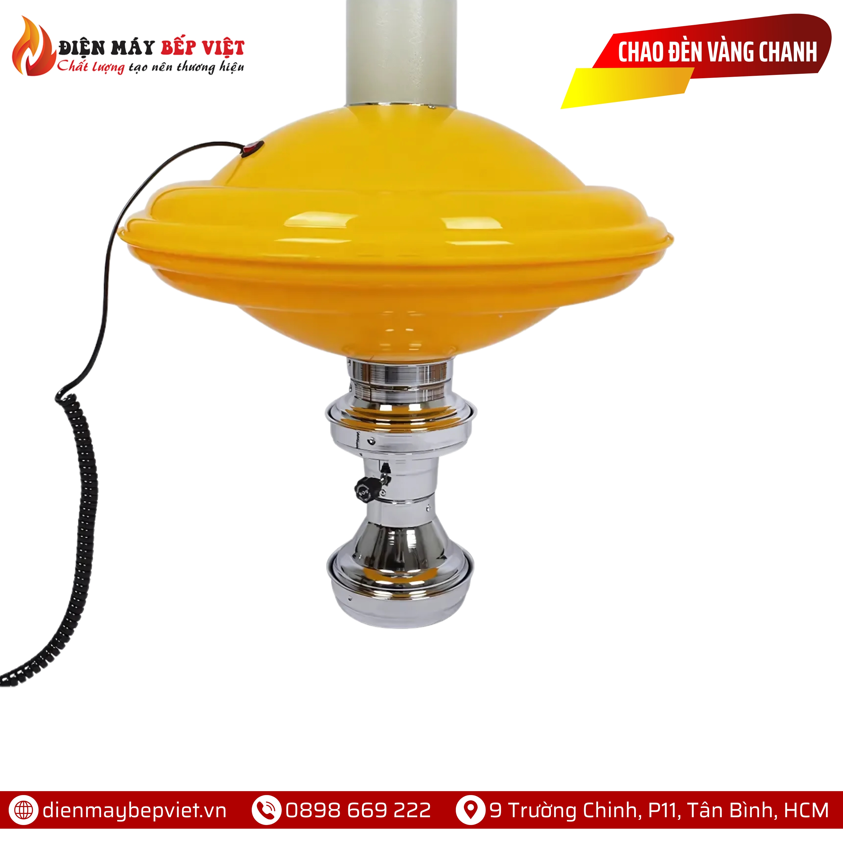 Chao Đèn Dạng Đĩa Màu Vàng Chanh