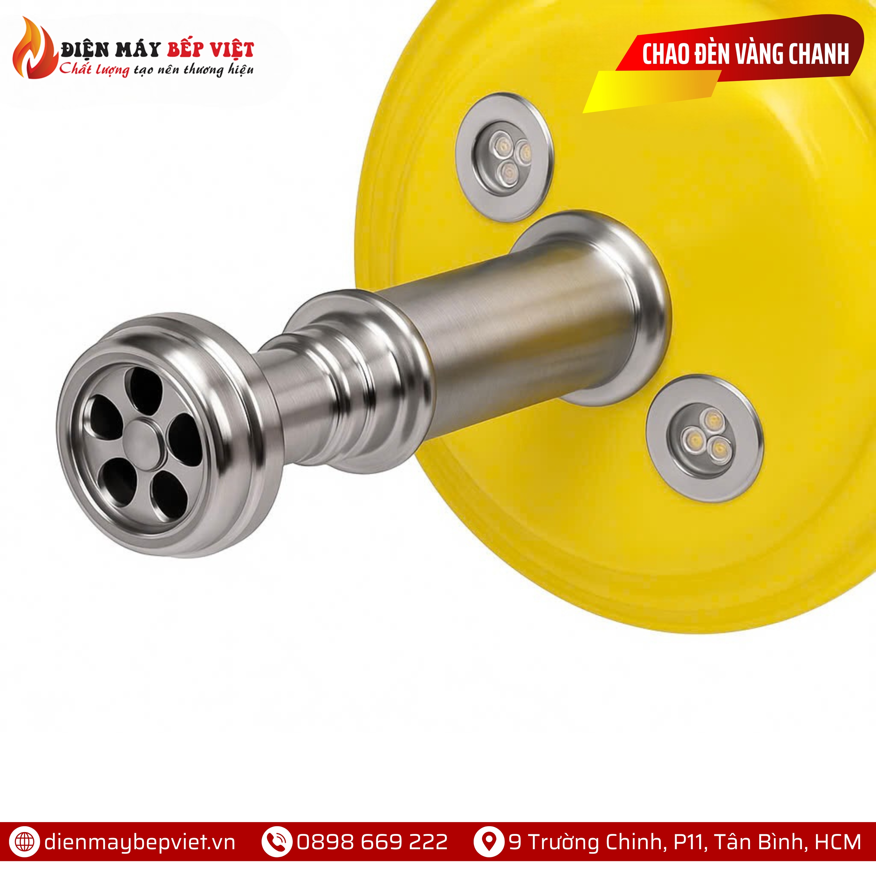 Chao Đèn Dạng Đĩa Màu Vàng Chanh