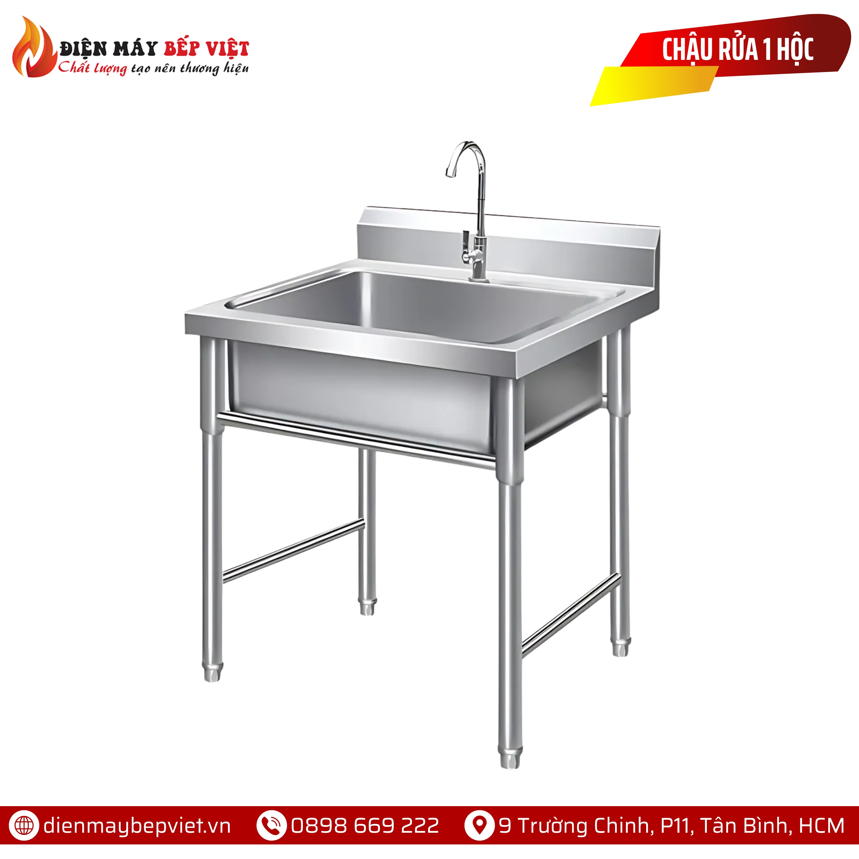 Chậu Rửa Inox 1 Hộc