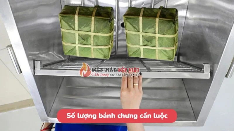 chọn kích thước nồi luộc bánh chưng theo số lượng bánh