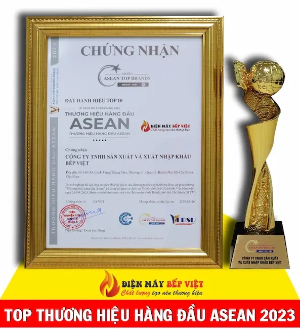 Chứng nhận thương hiệu hàng đầu asean