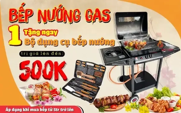 Chương trình khuyến mãi đặc biệt khi mua bếp nướng ga BBQ cao cấp Grill 250