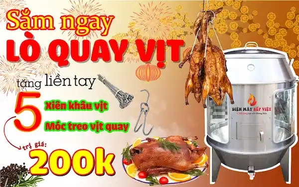 chương trình khuyến mãi khi mua lò quay vịt tại dmbv