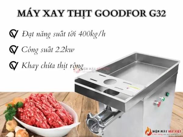 Công suất máy xay thịt Goodfor G32