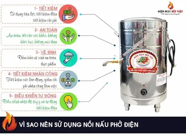 Nồi nấu phở mâm nhiệt