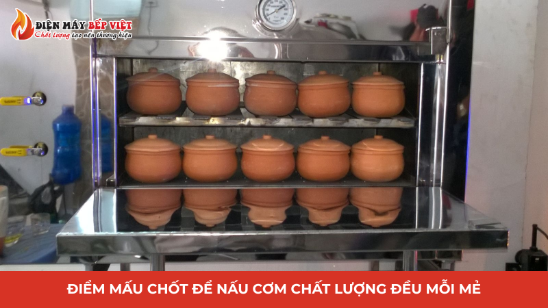 Điểm mấu chốt để nấu cơm chất lượng đều mỗi mẻ