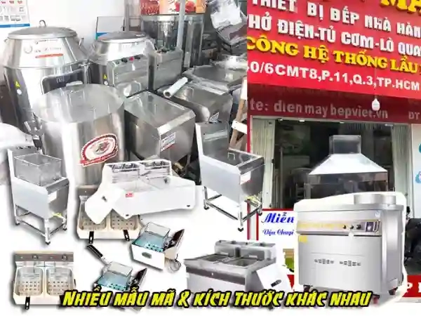 Điện Máy Bếp Việt nơi chuyên cung cấp bếp chiên công nghiệp 50L