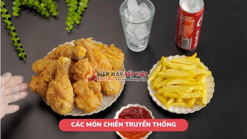 Gà rán và khoai tây chiên