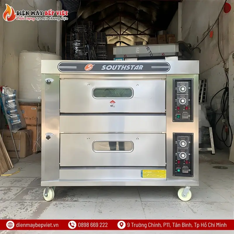 GIỚI THIỆU LÒ NẤU CƠM NIÊU 2 TẦNG 4 KHAY GAS
