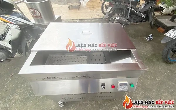 Giới thiệu về bếp chiên tách dầu 100L Việt Nam