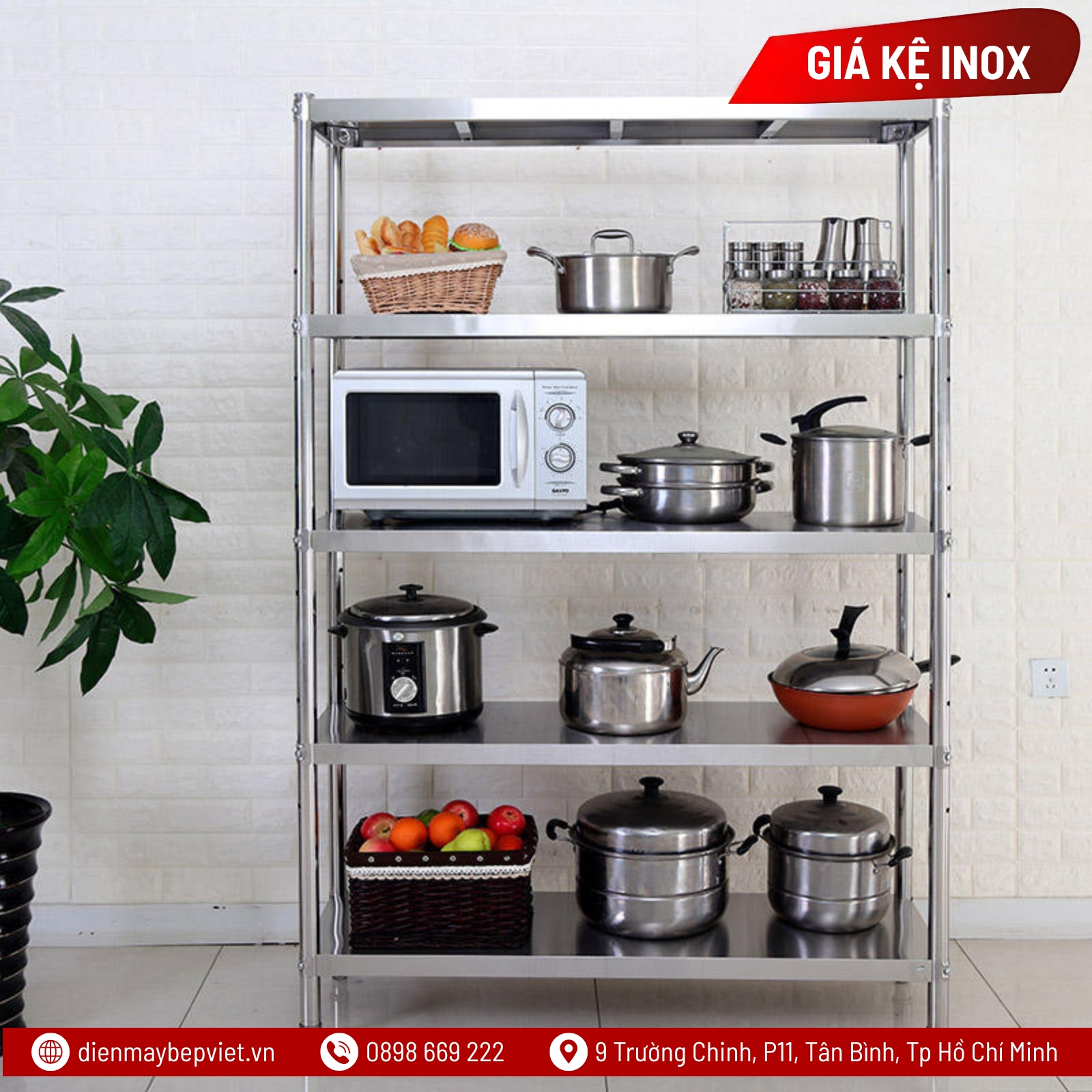 Kệ Phẳng 4 Tầng