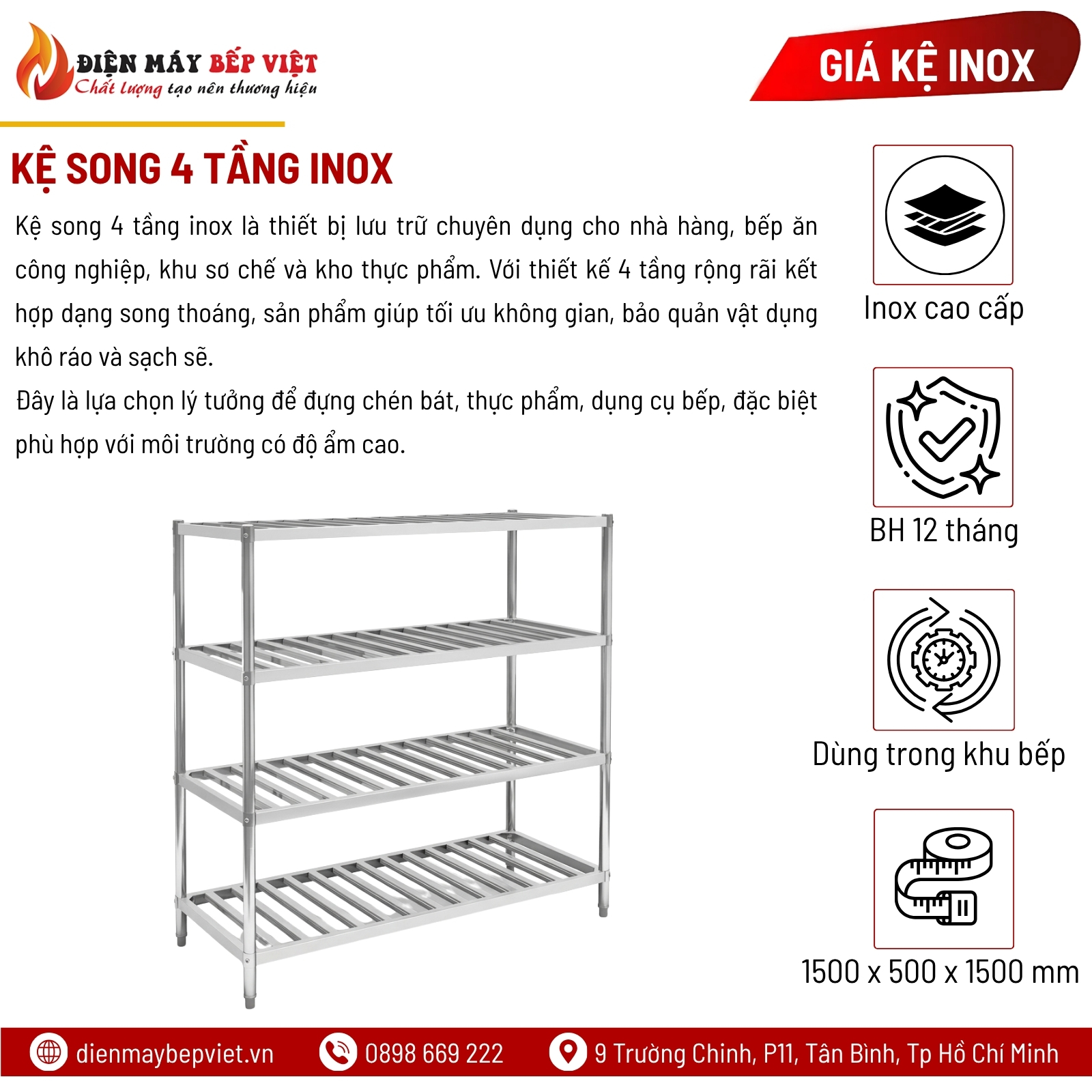 Kệ Song 4 Tầng