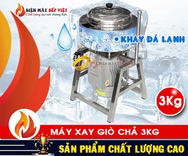 Khay đá lạnh của máy xay giò chả 3kg