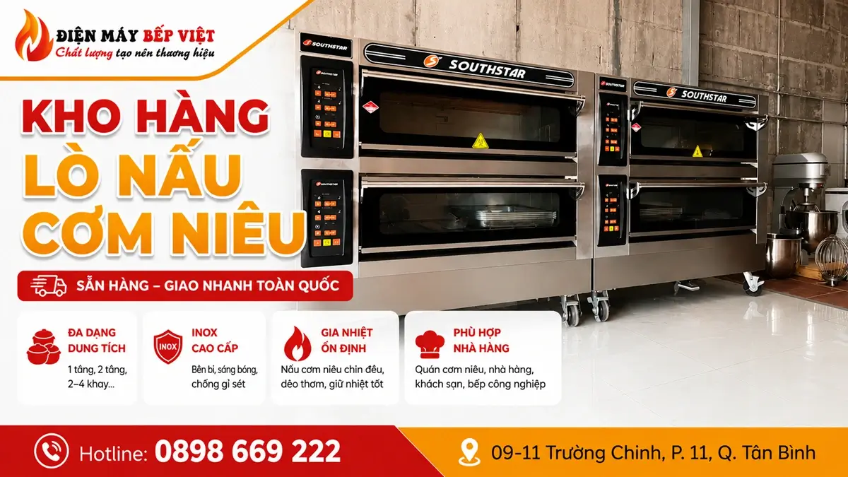 Kho hàng lò nấu cơm niêu tại Điện Máy Bếp Việt