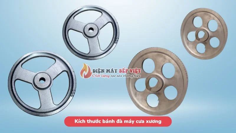 Kích thước bánh đà máy cưa xương