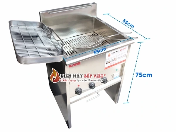 Kích thước bếp Chiên Electric Fryer 40L