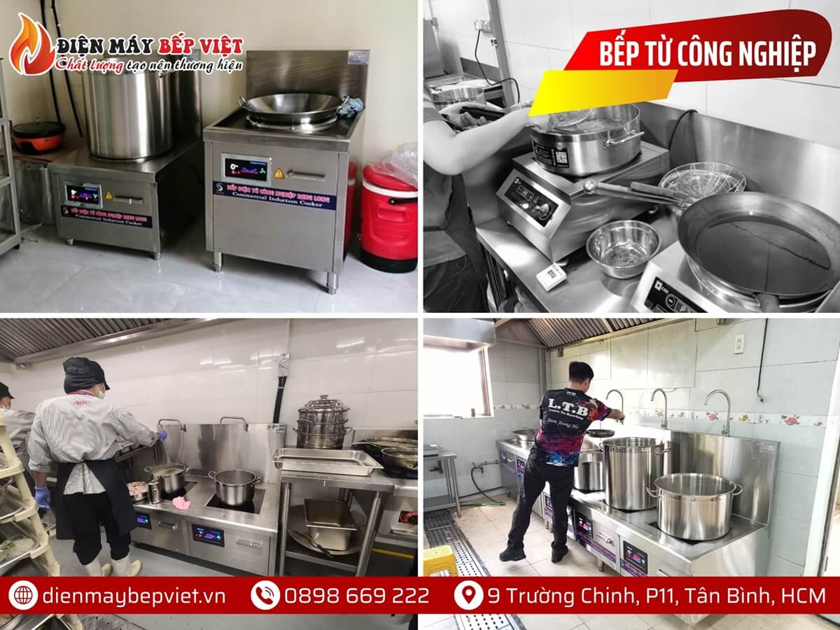 lắp đặt vận hành bếp điện từ công nghiệp