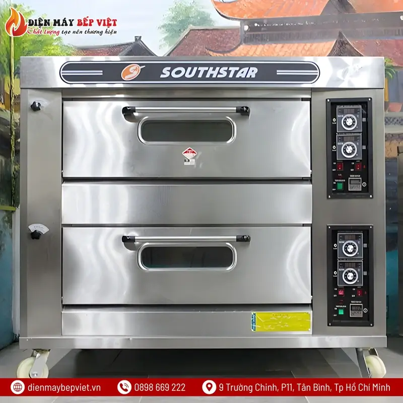Lò nấu cơm niêu 2 tầng 4 khay gas Điện Máy Bếp Việt