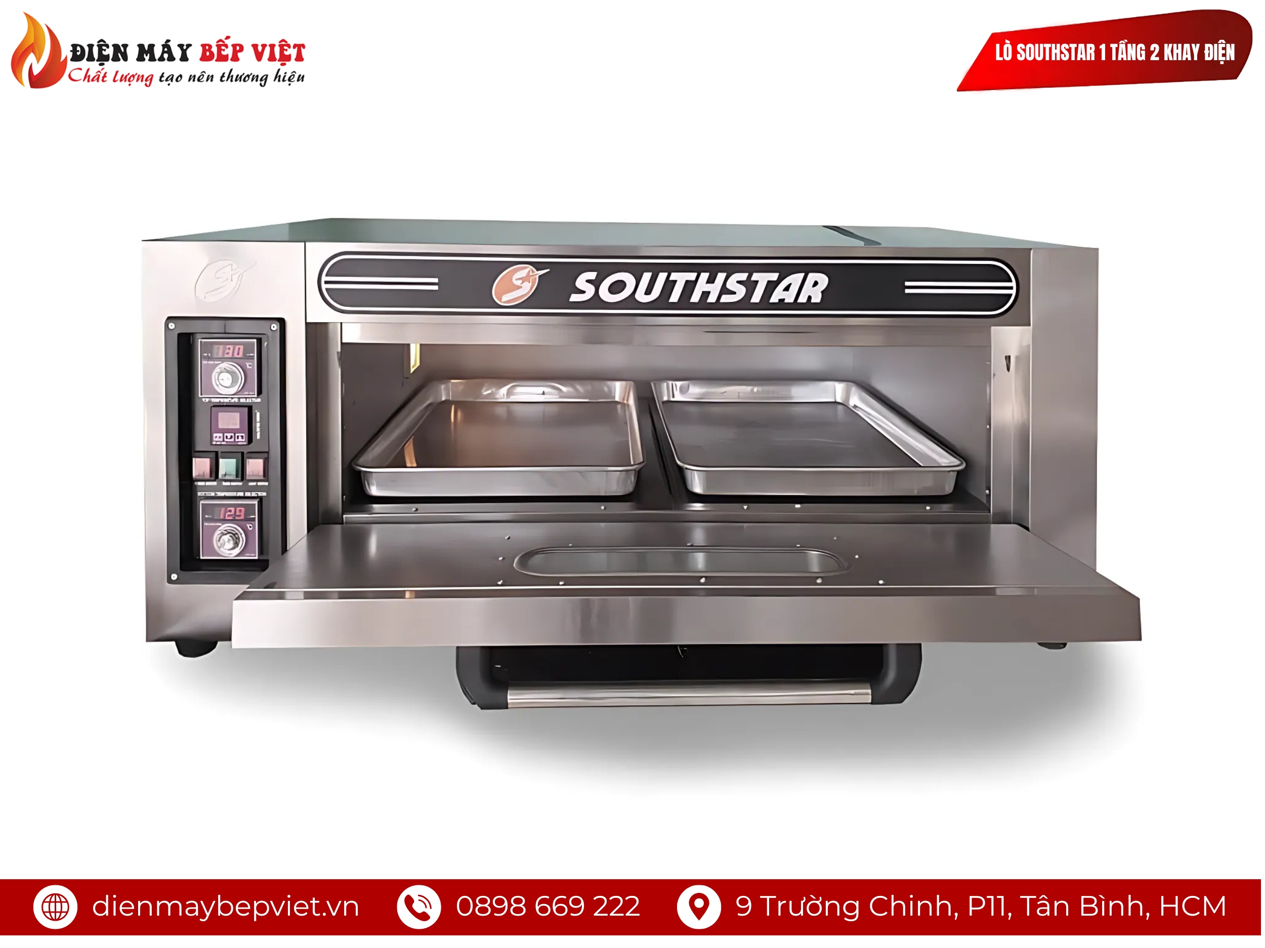 Lò Nấu Cơm Niêu Southstar 1 Tầng 2 Khay Điện