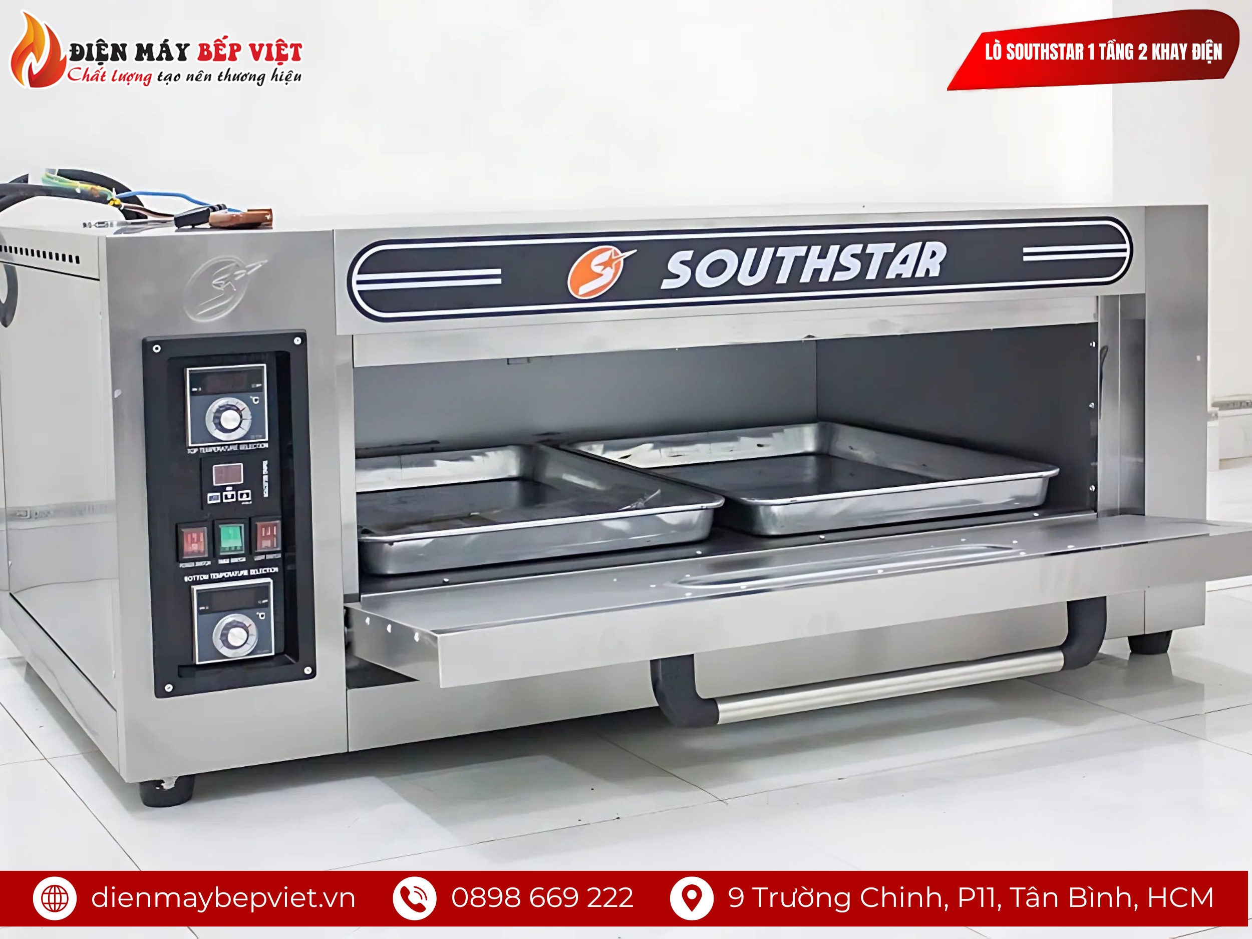 Lò Nấu Cơm Niêu Southstar 1 Tầng 2 Khay Điện