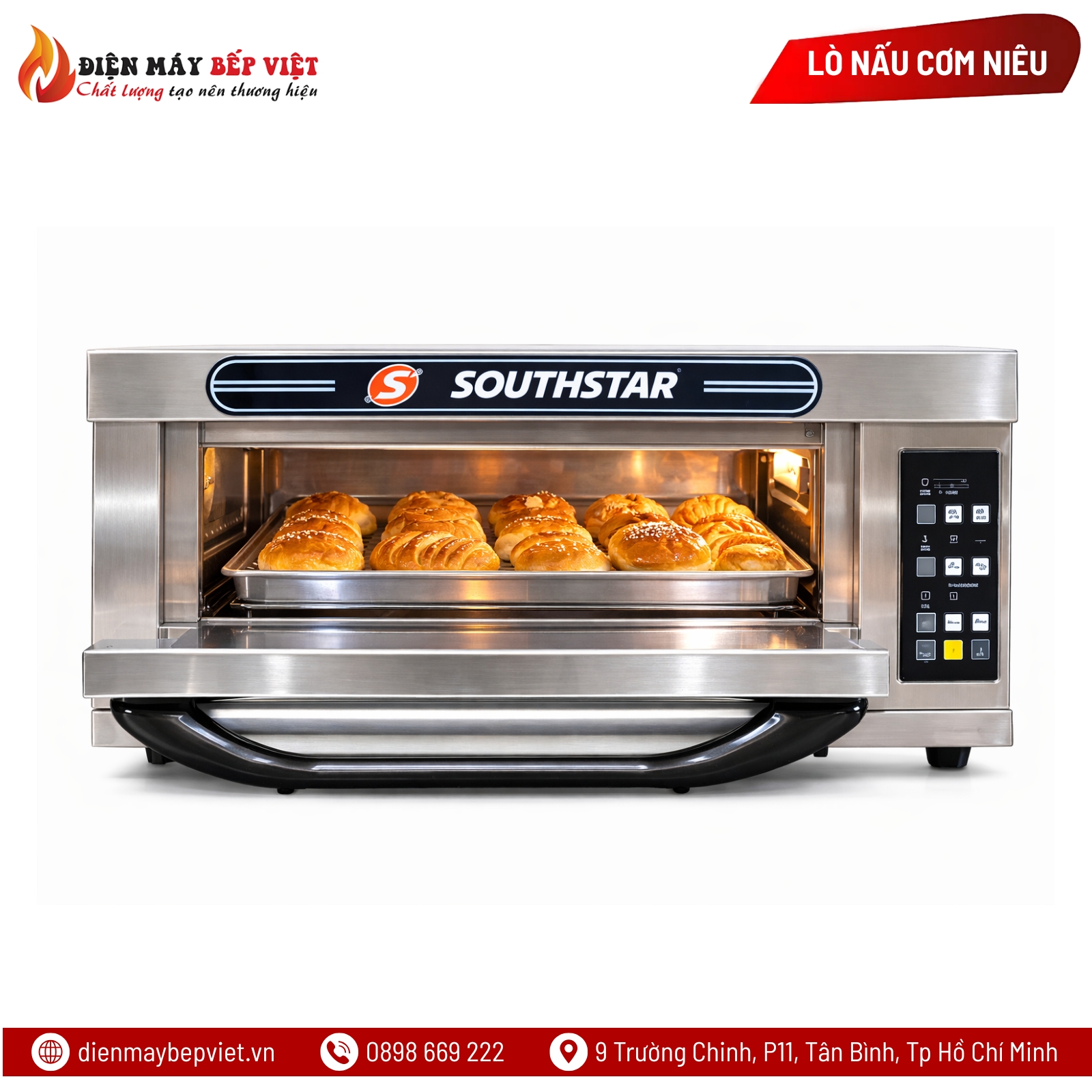 Lò Nướng 1 Tầng 1 Khay Điện Southstar Bảng Điện Tử