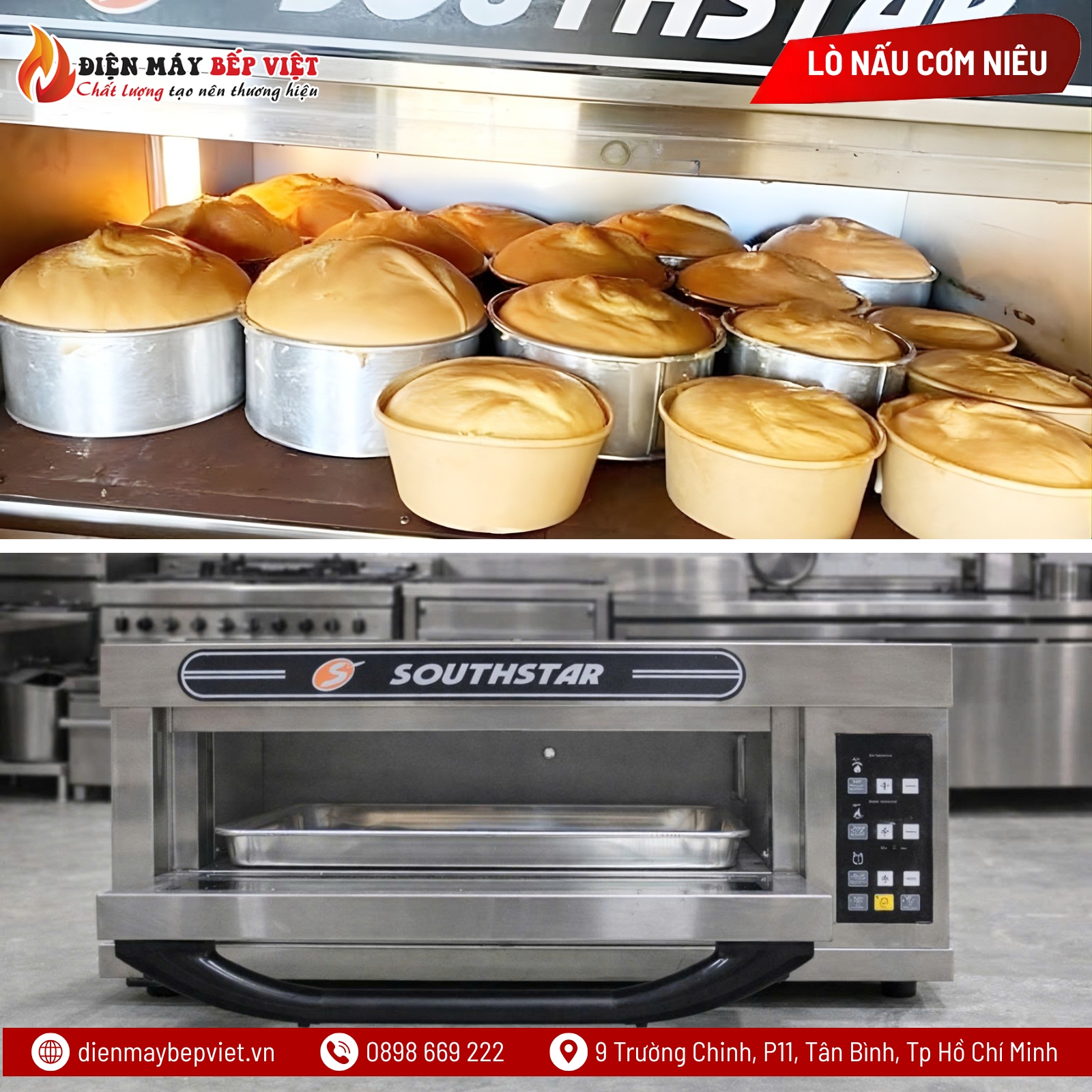 Lò Nướng 1 Tầng 1 Khay Điện Southstar Bảng Điện Tử