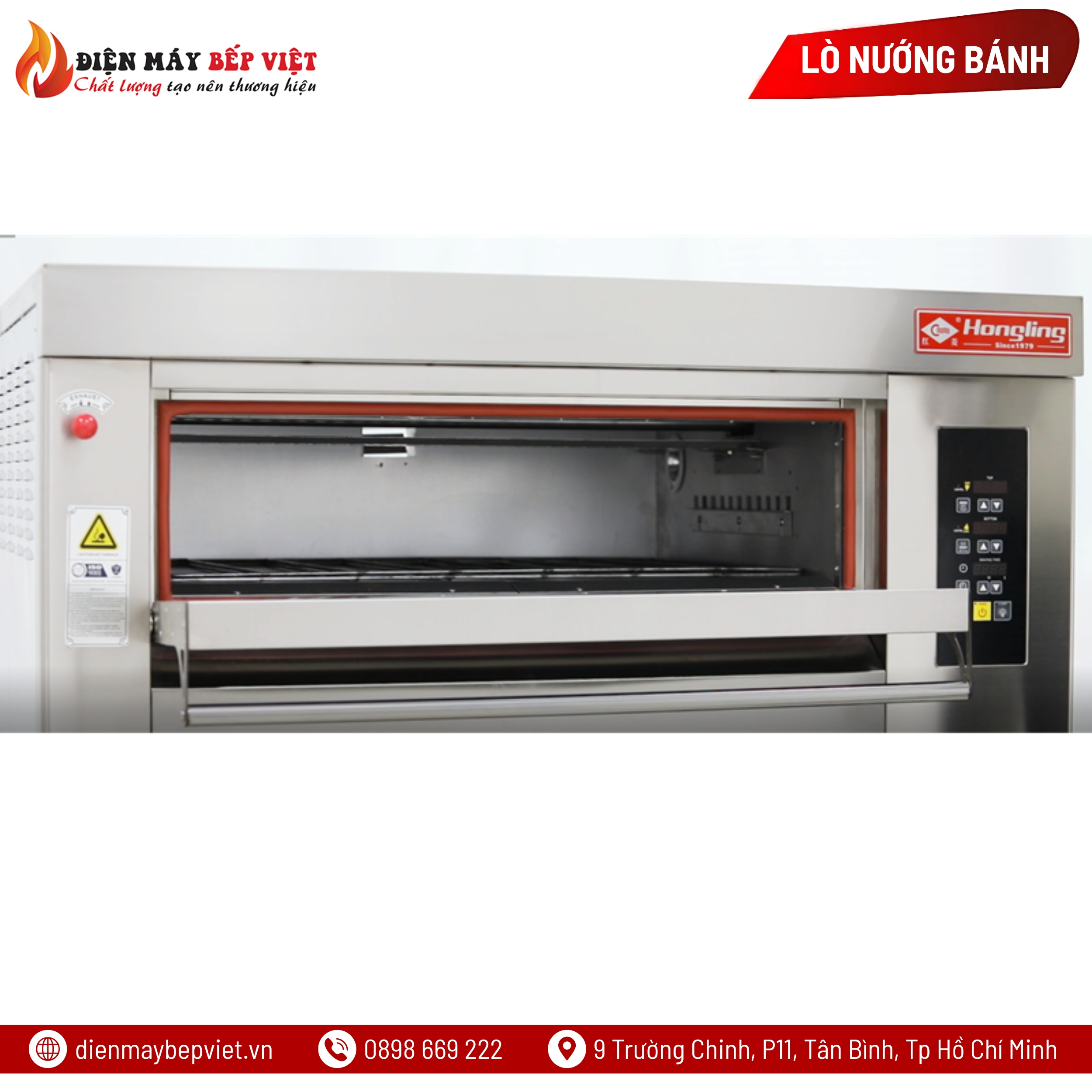 Lò Nướng 3 Tầng 6 Khay Điện Hongling