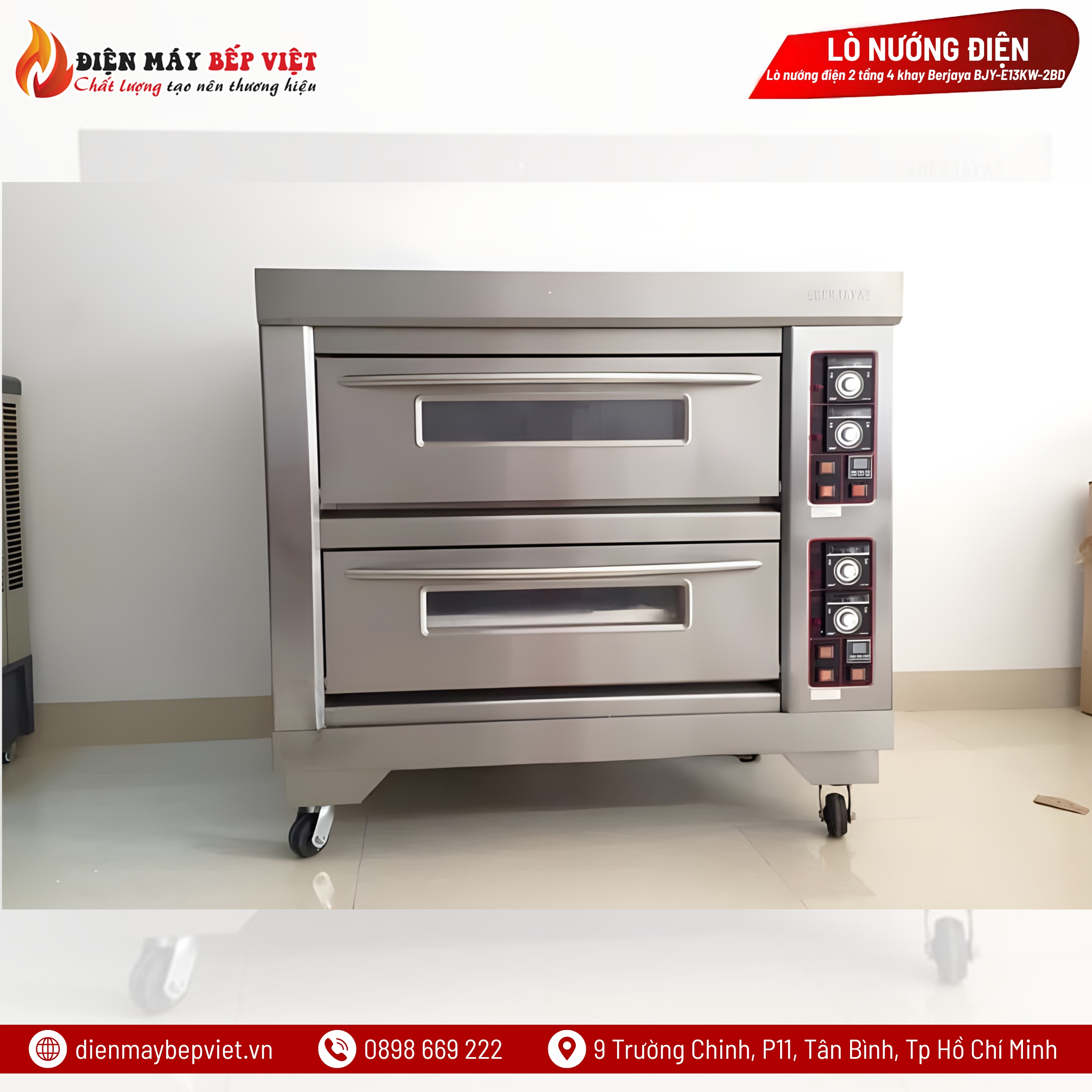 Lò Nướng Điện 2 Tầng 4 Khay Berjaya BJY-E13KW-2BD