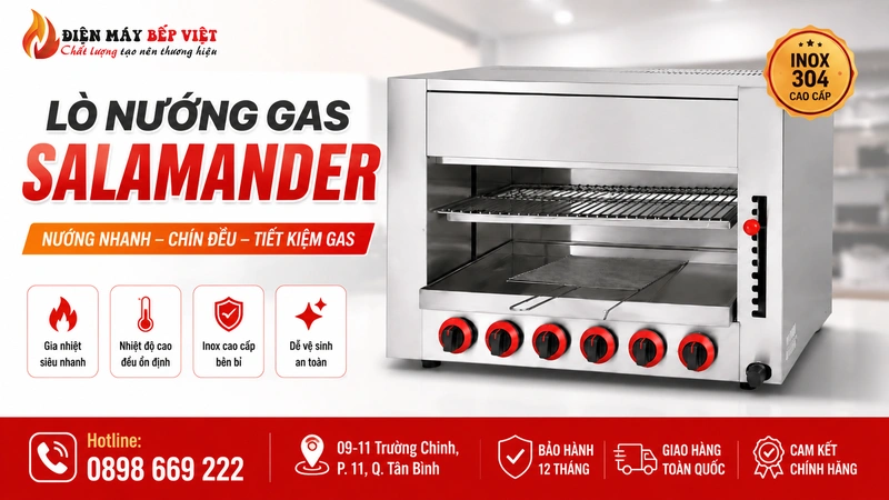 Lò nướng gas Salamander