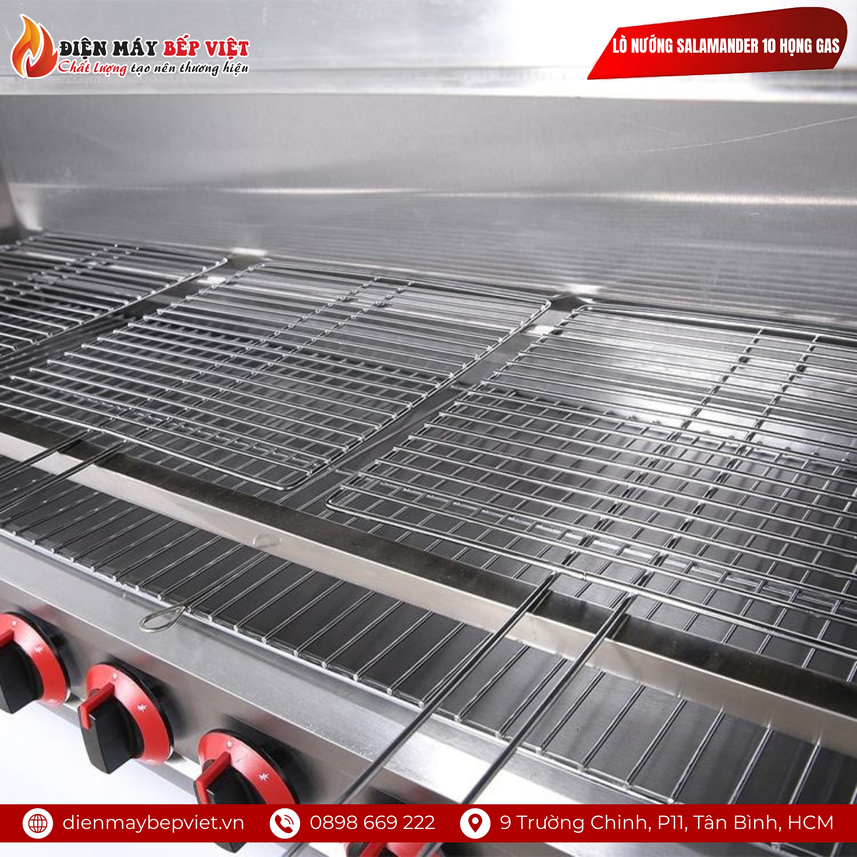 Lò Nướng Salamander 10 Họng Gas