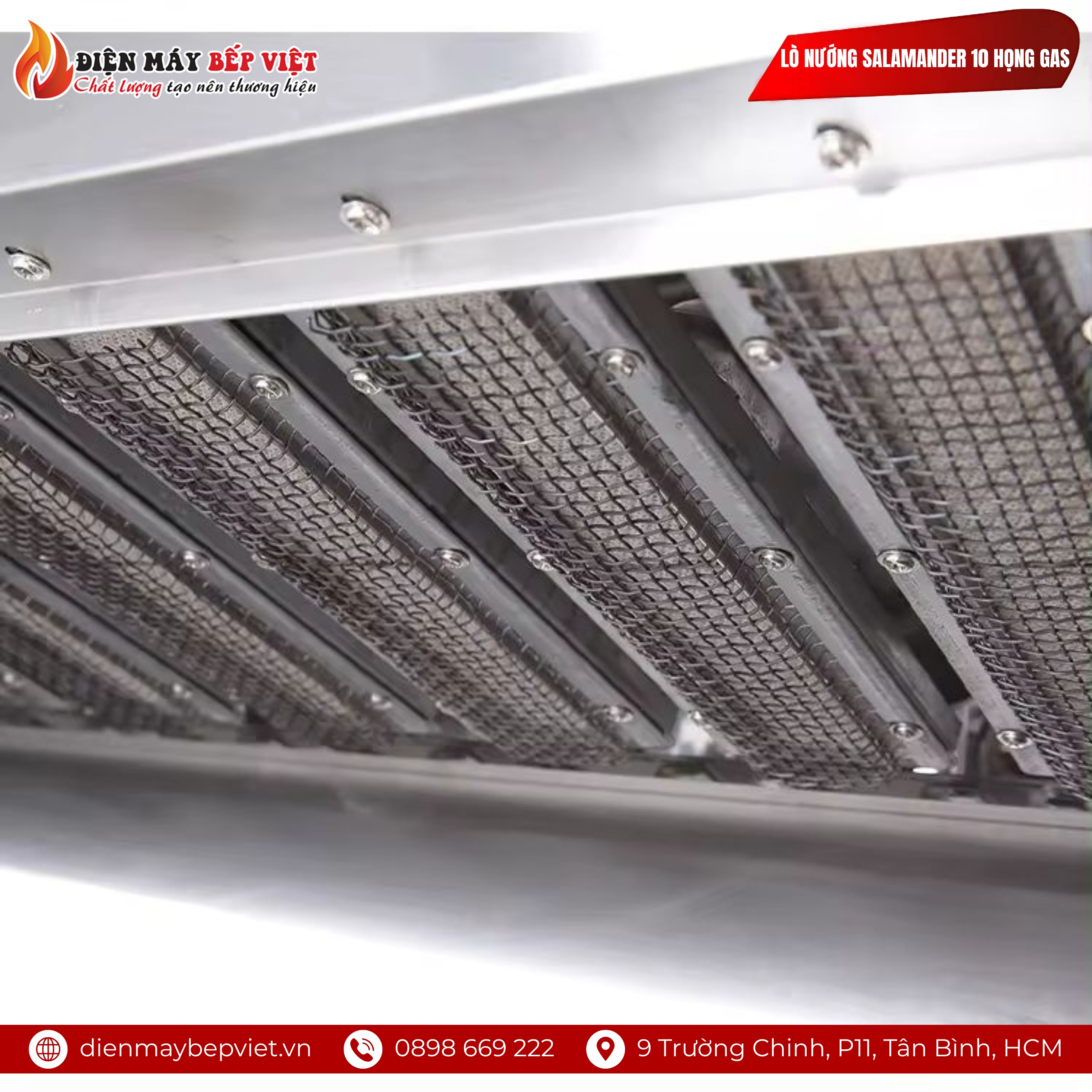 Lò Nướng Salamander 10 Họng Gas