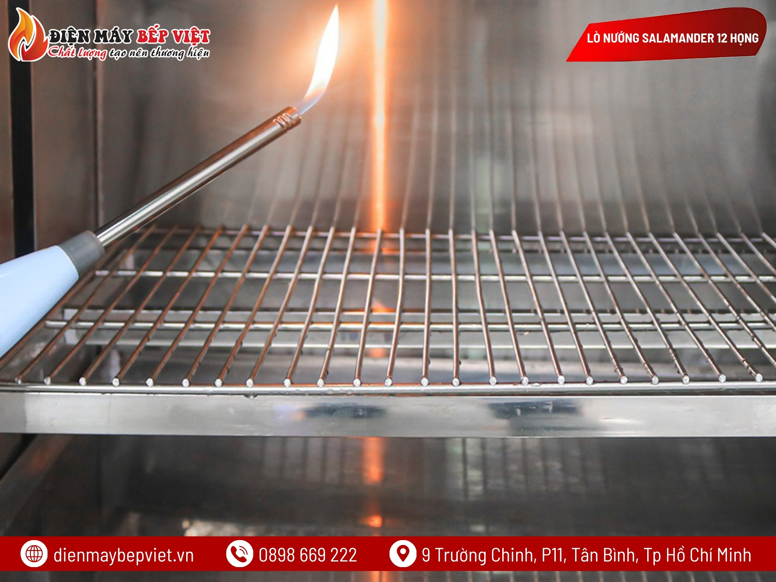 Lò Nướng Salamander 12 Họng Gas