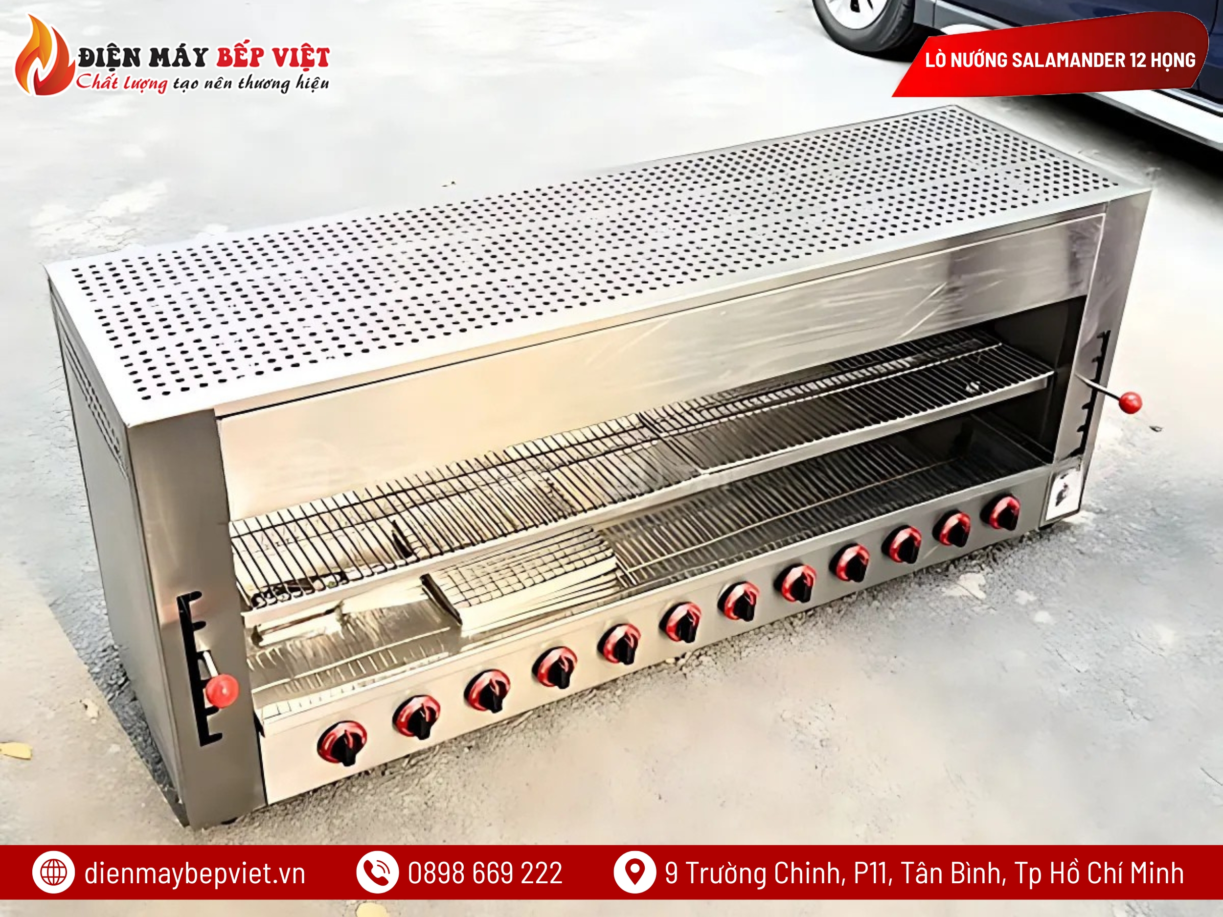 Lò Nướng Salamander 12 Họng Gas