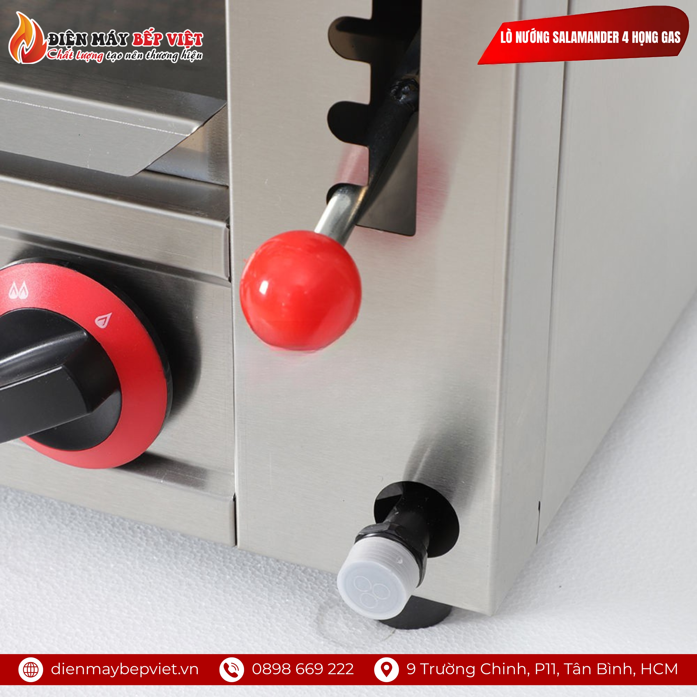 Lò Nướng Salamander 4 Họng Gas