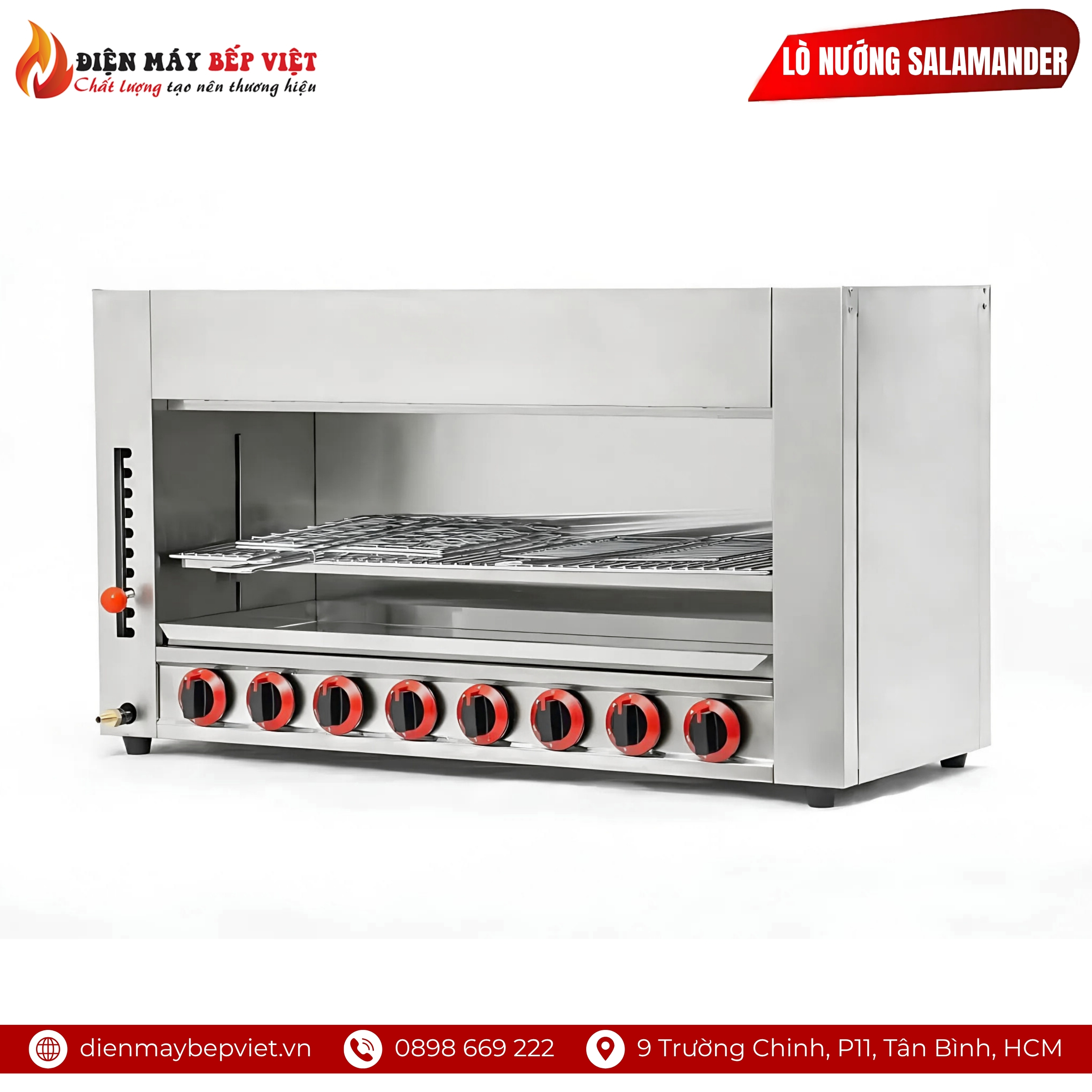 Lò Nướng Salamander 8 Họng Gas