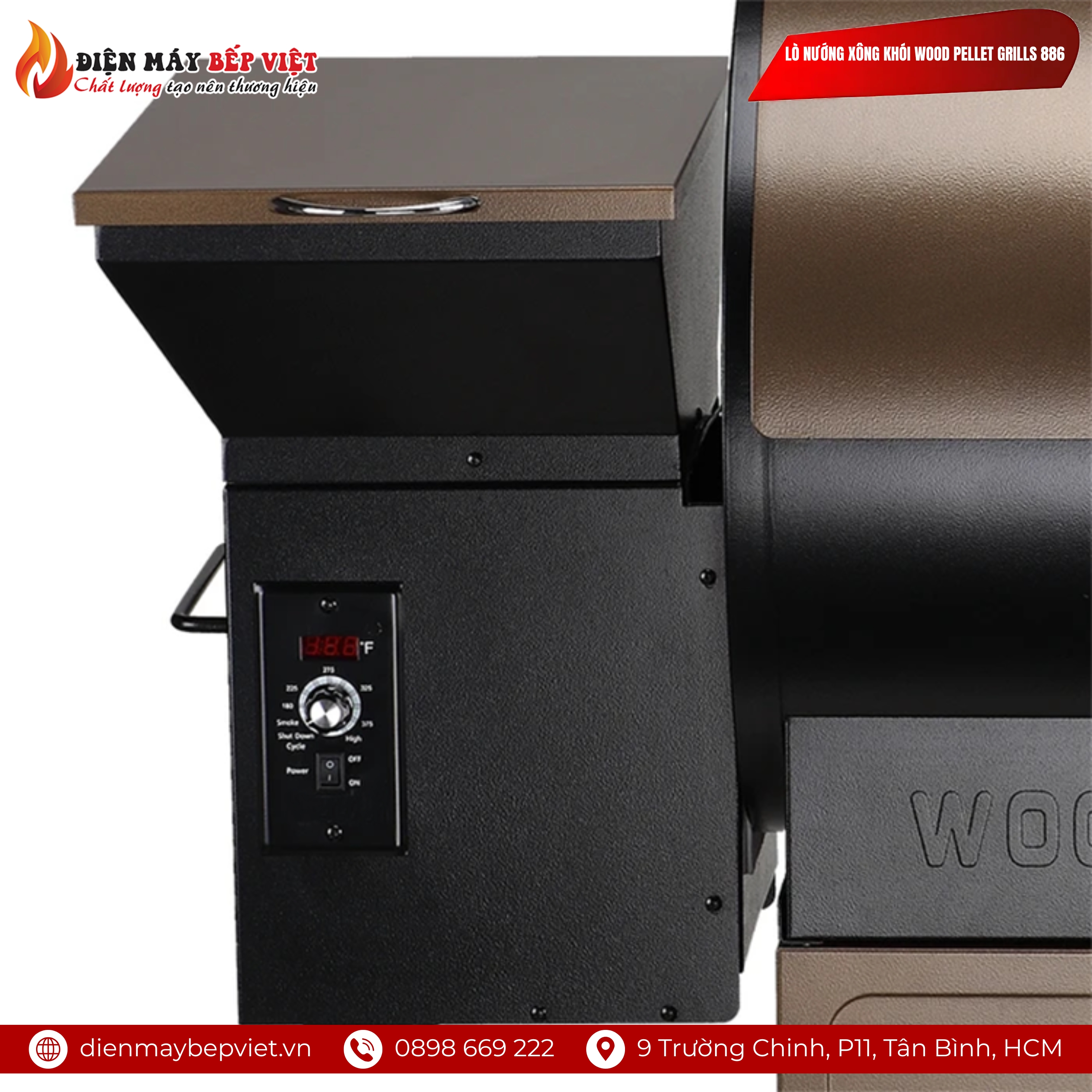 Lò Nướng Xông Khói Wood Pellet Grills 886