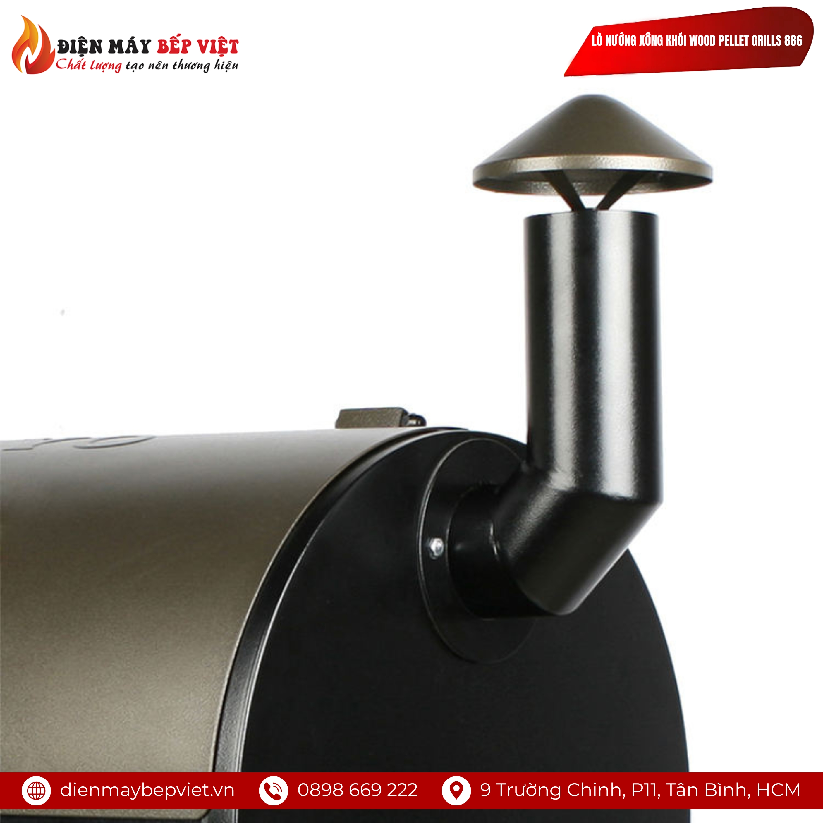 Lò Nướng Xông Khói Wood Pellet Grills 886