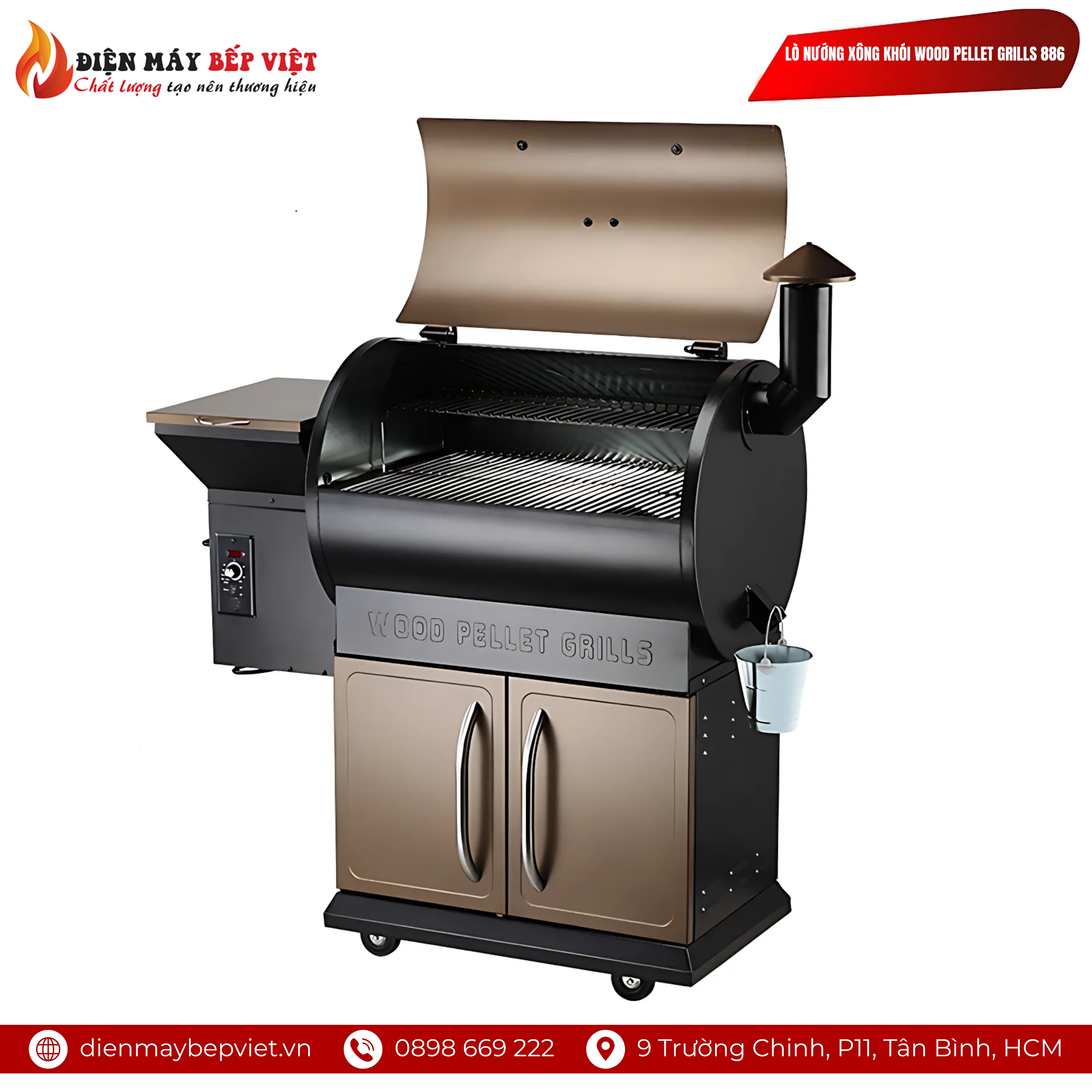 Lò Nướng Xông Khói Wood Pellet Grills 886