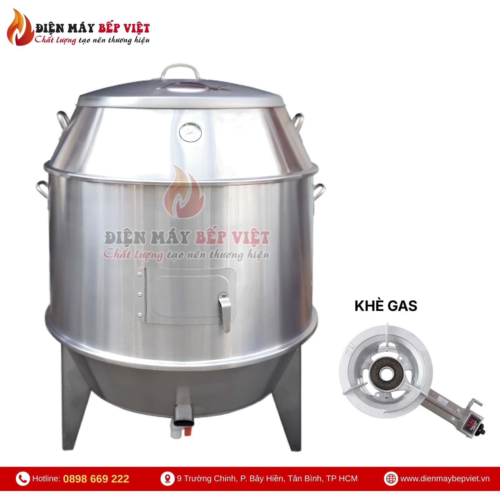 Lò Quay 90 Inox - Gas
