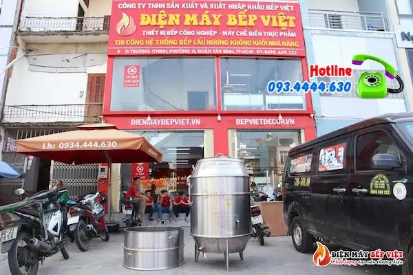 Lò Quay Heo 90 Inox-Thân nối dài