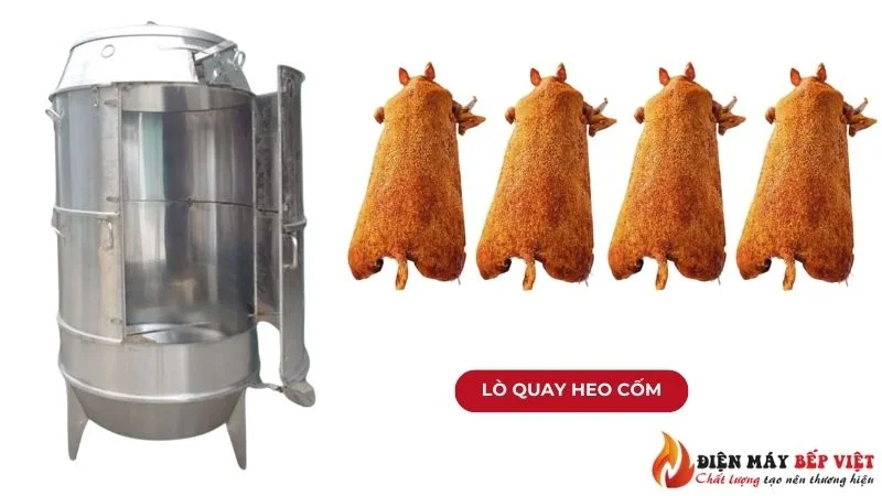 Lò quay heo cốm cao cấp