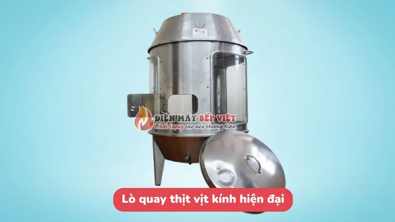 Lò quay vịt inox có kính quan sát khoang quay tại Điện Máy Bếp Việt
