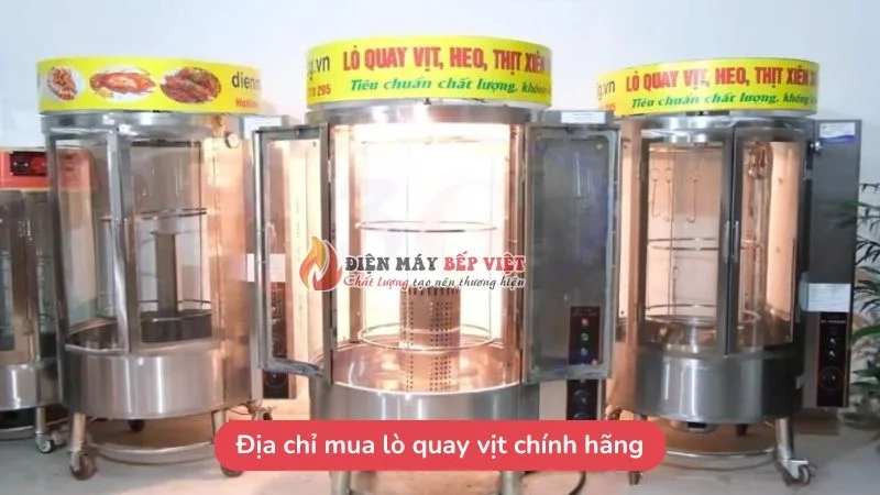 lò quay vịt chính hãng giá tốt